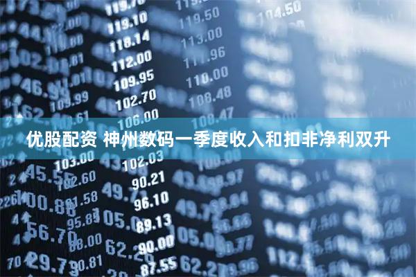 优股配资 神州数码一季度收入和扣非净利双升