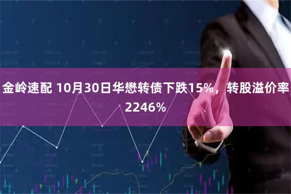 金岭速配 10月30日华懋转债下跌15%，转股溢价率2246%